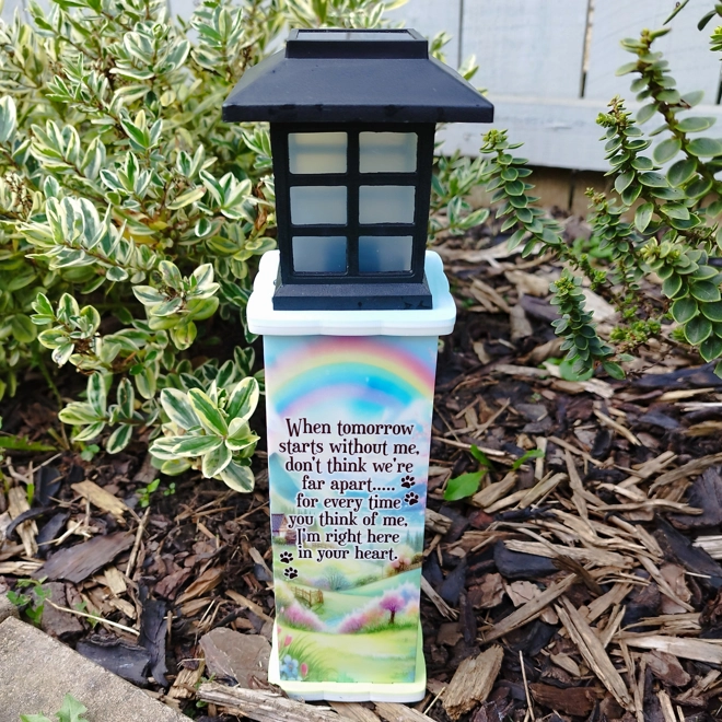 Additional Image for Rainbow Bridge (Photo) Remembrance Solar Light Pillar