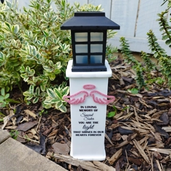 In Loving Memory of - Remembrance Solar Light Pillar