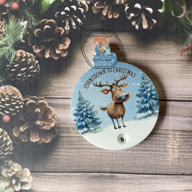 Additional Image for Rotating Reindeer Countdown Bauble