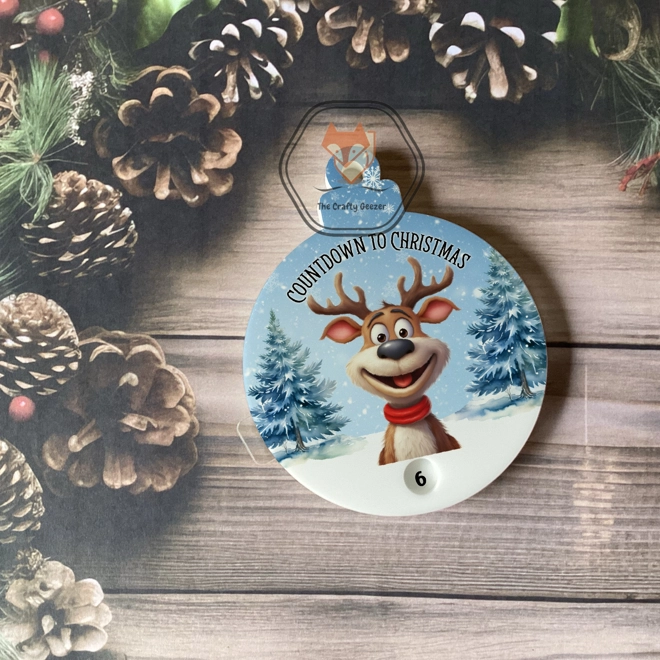 Additional Image for Rotating Reindeer Countdown Bauble