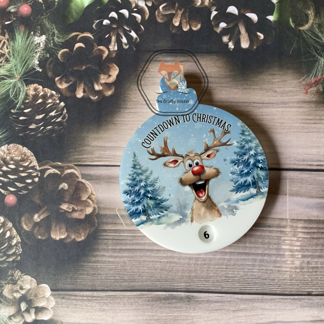 Additional Image for Rotating Reindeer Countdown Bauble