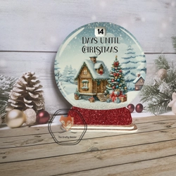 Gingerbread House Snowglobe Countdown