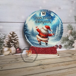Cheeky Santa Snowglobe Countdown