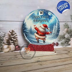 Cheeky Santa Snowglobe Countdown