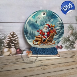 Santa's Sleigh Snowglobe Countdown