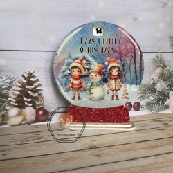 Snowman & Children Snowglobe Countdown