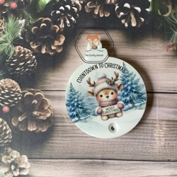 Rotating Cute Animal Countdown Bauble