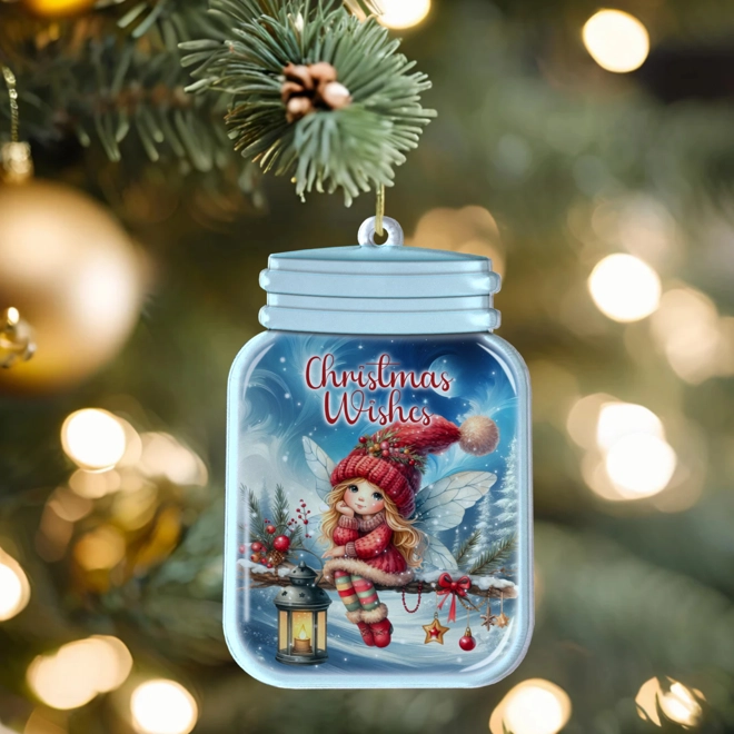 Additional Image for Christmas Fairy Mason Jar Style Bauble