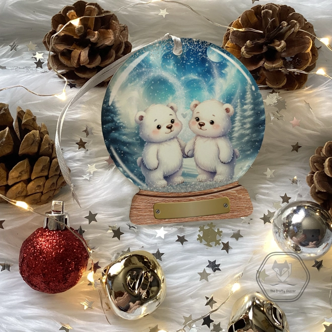 product Image for Polar Bear Snowglobe Bauble