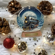 Polar Train Snowglobe Bauble