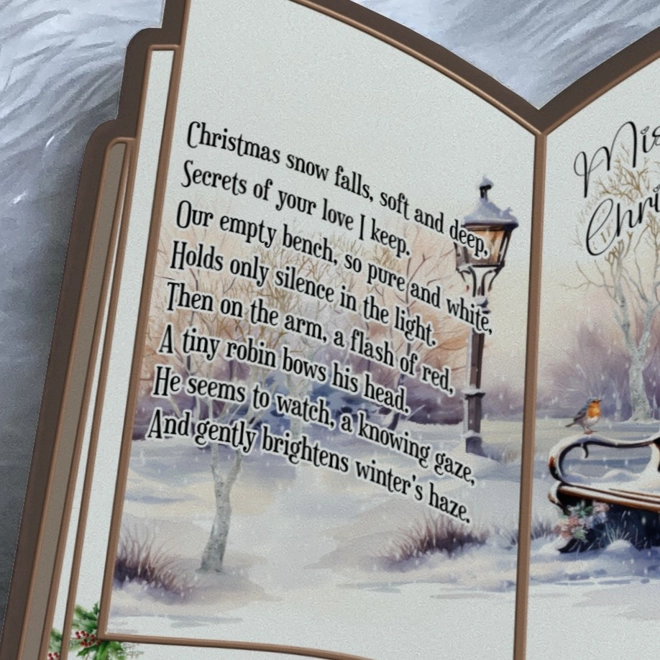 Additional Image for Empty Bench Verse - Open Book on a Stand