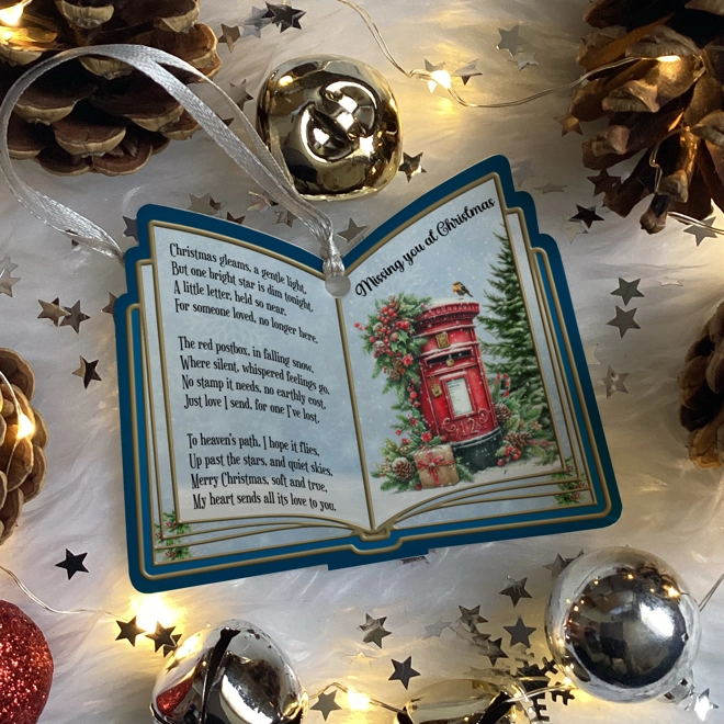 product Image for Postbox Verse - Open Book Bauble