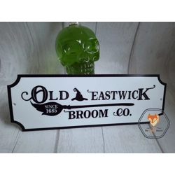 Halloween Broom Company Sign