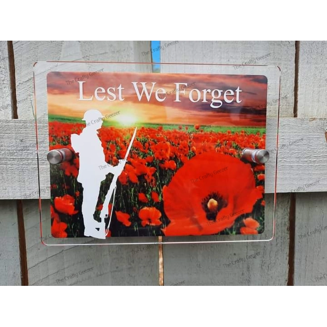 Additional Image for Lest We Forget Plaque