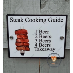 Steak Cooking BBQ Sign