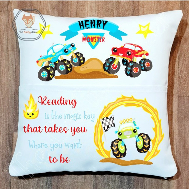 product Image for Monster Trucks Pocket Cushion