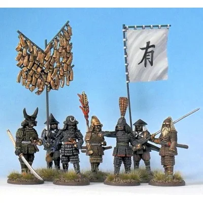 Hosokawa Tadaoki and Katagiri Katsumoto and Retinue