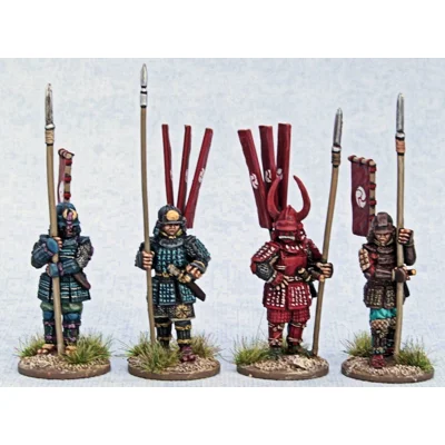 Samurai Standing Ready – Cast-on Heads