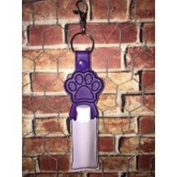 Paw print lip balm holder