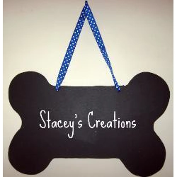Dog bone chalkboard
