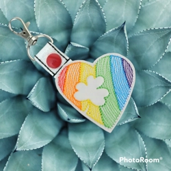 Heart w/shamrock cut out