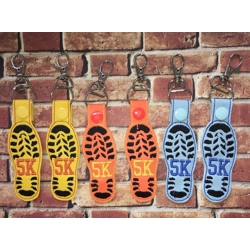 5k shoe keychain