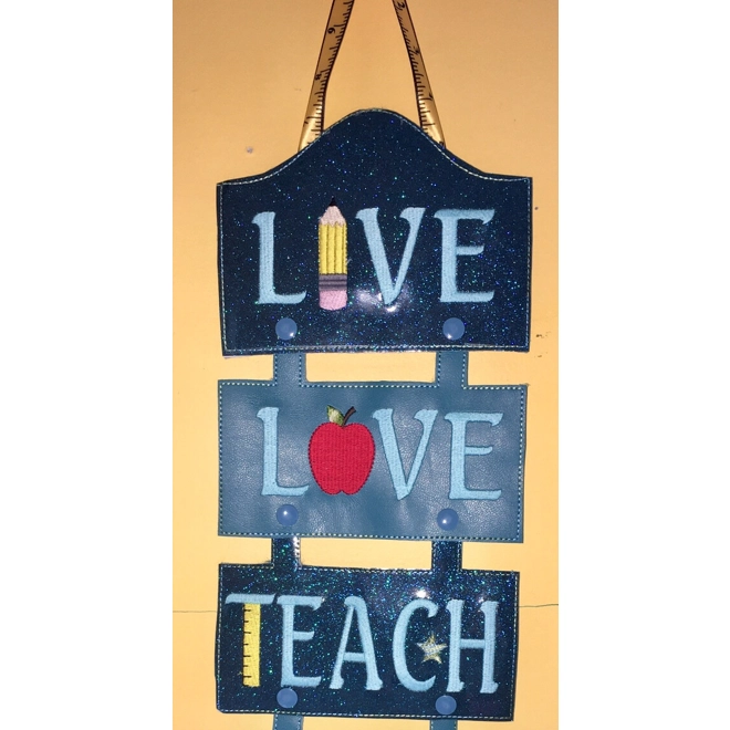 product Image for Live,love,teach  sign