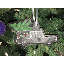 Holiday hearse ornament
