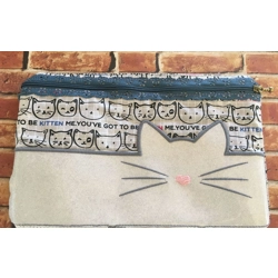 Cat  zipper bag