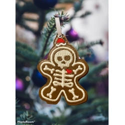 Skeleton gingerbread man