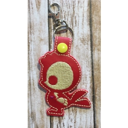 Skeleton animals keychains