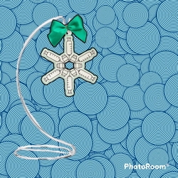 Syringe snowflake ornament