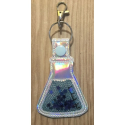 Scientific beaker keychain