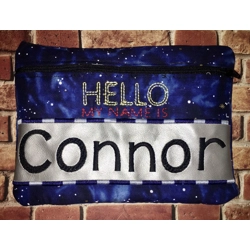 Hello my name is zipper bag