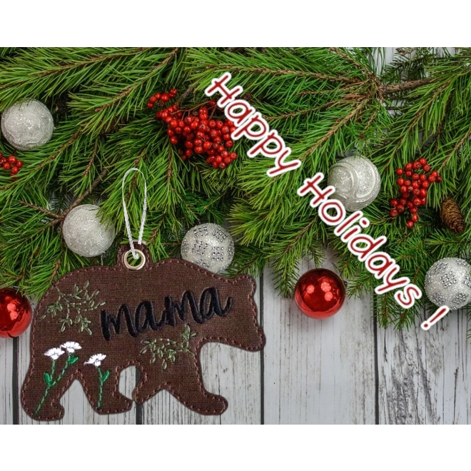 Additional Image for Mama bear ornament