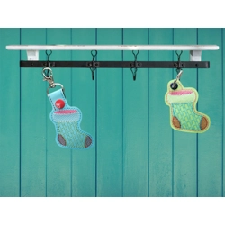 Christmas stocking keychain