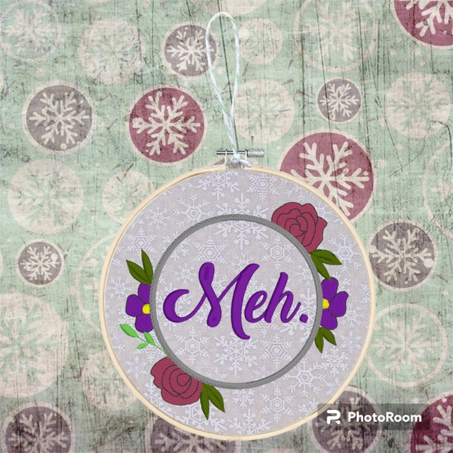 product Image for Meh wall hoop art