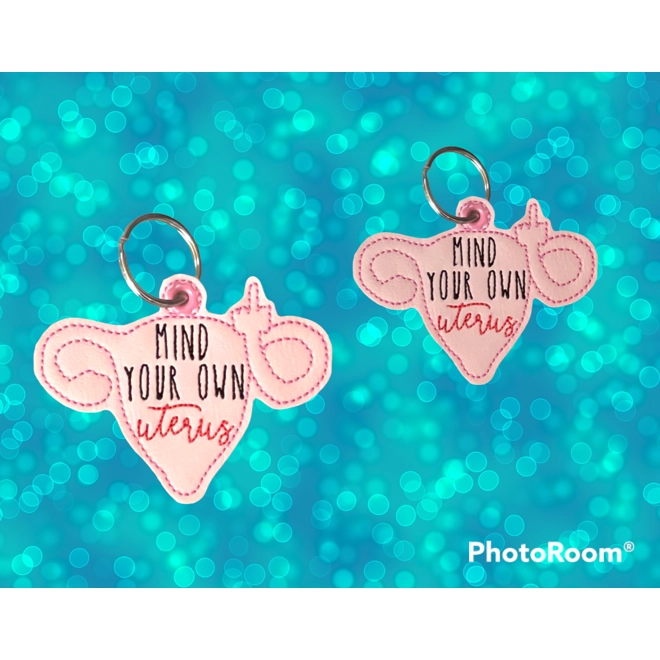 product Image for Mind your own uterus keychain