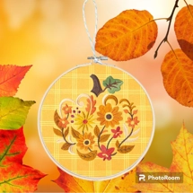 Blooming pumpkin  wall ..