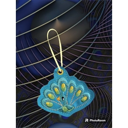 Peacock ornament