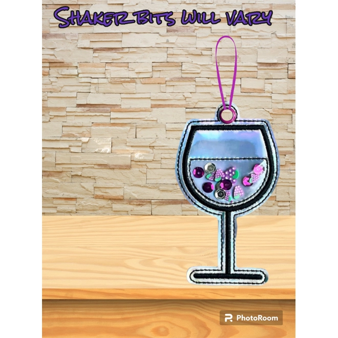 product Image for Wine glass shaker ornament