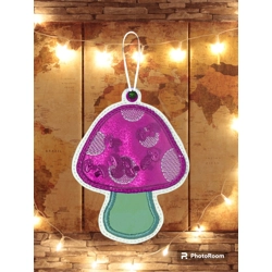 Mushroom shaker ornament