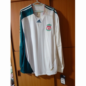 Liverpool 2006-2007 European 3rd Player Issue Long Sleeve Shirt with Crouch 15 nameset