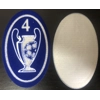 Felt/Flock UEFA 4 Times Winner Trophy Badge of Honour Patch Excellent Quality