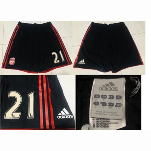 Official Adidas Techfit Player Issue Liverpool 2010/2011 Away Shorts with Premier League No.21 Lucas Leiva