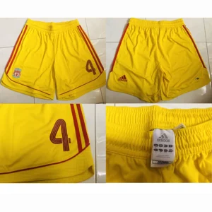 Official Adidas Climacool Liverpool 2006/2007 Away Shorts with Champions League No.4 Sami Hyypia