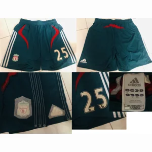 Official Adidas Formotion Player Issue Liverpool 2007/2008 Away GK Shorts with Premier League No.25 Pepe Reina