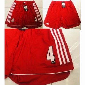 Official Adidas Climacool Liverpool 2006/2008 Home Shorts with Premier League No.4 Sami Hyypia