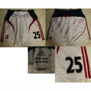 Official Adidas Formotion Player Issue Liverpool 2007/2008 Away GK Shorts with Premier League No.25 Pepe Reina Alternate Version