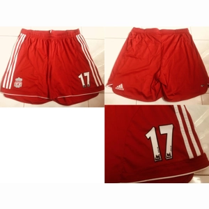 Official Adidas Climacool Liverpool 2006/2008 Home Shorts with Premier League No.17 Craig Bellamy